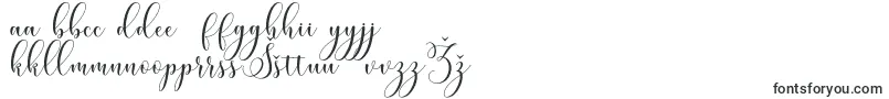 Miracle Script Free-Schriftart – litauische Schriften