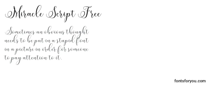 Miracle Script Free Font