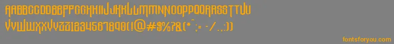Thelostcanyon Font – Orange Fonts on Gray Background