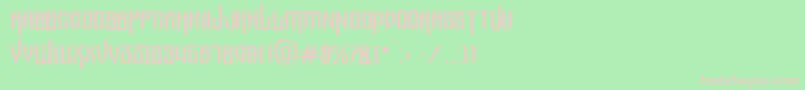 Thelostcanyon Font – Pink Fonts on Green Background