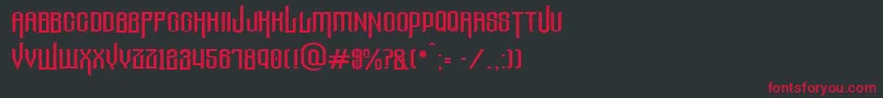 Thelostcanyon Font – Red Fonts on Black Background