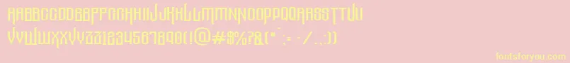 Thelostcanyon Font – Yellow Fonts on Pink Background