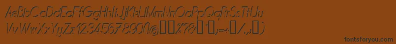 MIRAI    Font – Black Fonts on Brown Background
