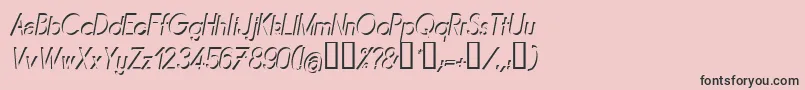 MIRAI    Font – Black Fonts on Pink Background