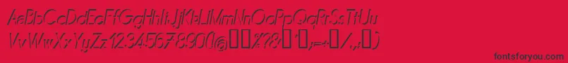MIRAI    Font – Black Fonts on Red Background