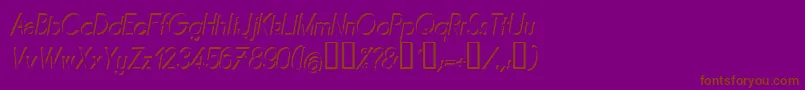 MIRAI    Font – Brown Fonts on Purple Background