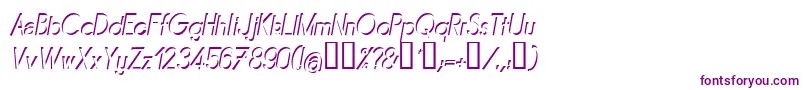 MIRAI    Font – Purple Fonts on White Background