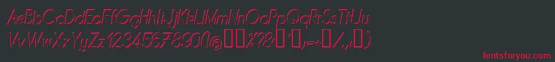 MIRAI    Font – Red Fonts on Black Background