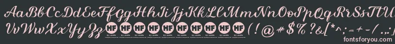 Miralight Demo Font – Pink Fonts on Black Background