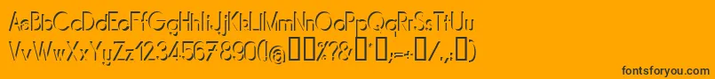 MIRARG   Font – Black Fonts on Orange Background