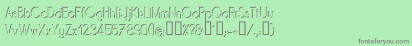 MIRARG   Font – Gray Fonts on Green Background