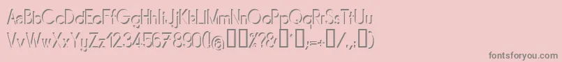 MIRARG   Font – Gray Fonts on Pink Background