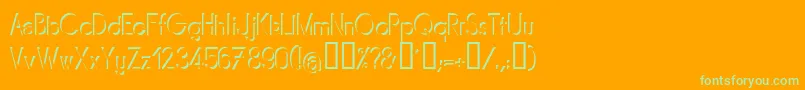 MIRARG   Font – Green Fonts on Orange Background