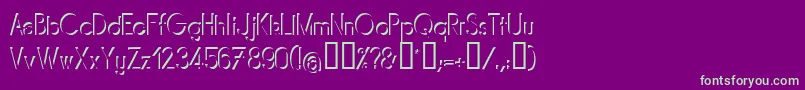 MIRARG   Font – Green Fonts on Purple Background