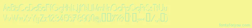 MIRARG   Font – Green Fonts on Yellow Background