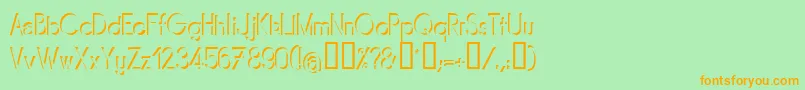 MIRARG   Font – Orange Fonts on Green Background