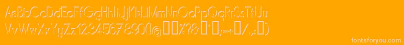 MIRARG   Font – Pink Fonts on Orange Background