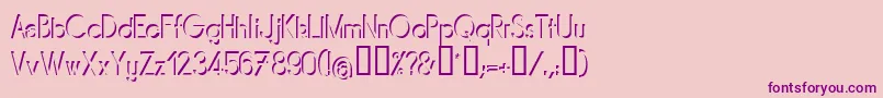 MIRARG   Font – Purple Fonts on Pink Background