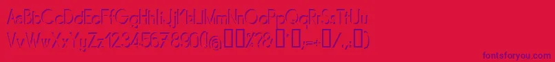 MIRARG   Font – Purple Fonts on Red Background