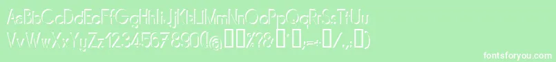 MIRARG   Font – White Fonts on Green Background