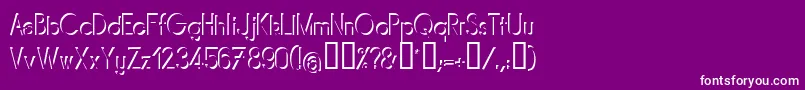 MIRARG   Font – White Fonts on Purple Background