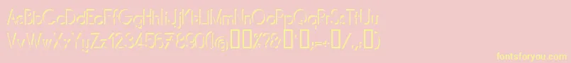 MIRARG   Font – Yellow Fonts on Pink Background