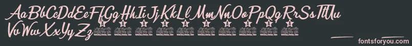 More about Mirella Personal Use Font Mirella Personal Use Font – Pink Fonts on Black Background
