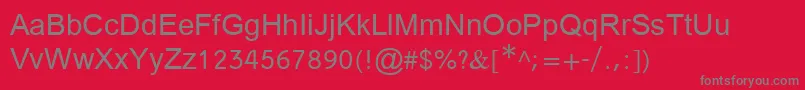 miriam Font – Gray Fonts on Red Background