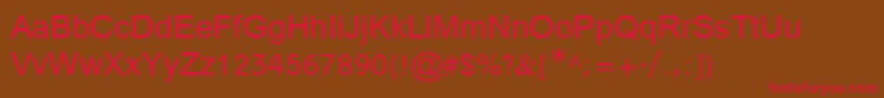 miriam Font – Red Fonts on Brown Background