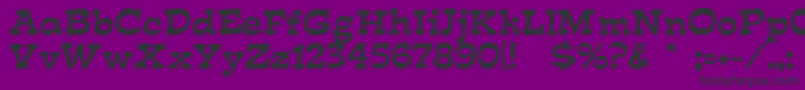 MIRISCH Font – Black Fonts on Purple Background
