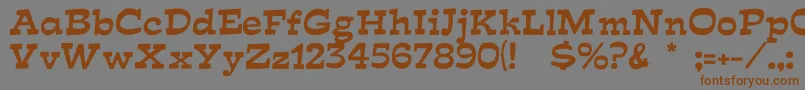 MIRISCH Font – Brown Fonts on Gray Background