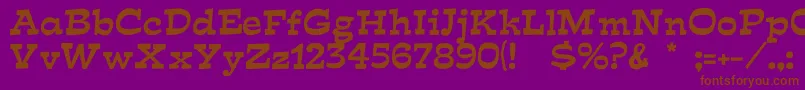 MIRISCH Font – Brown Fonts on Purple Background