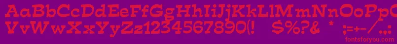 MIRISCH Font – Red Fonts on Purple Background