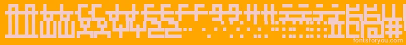 miscup   Font – Pink Fonts on Orange Background