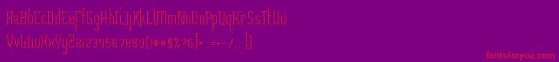 Misfortune Font – Red Fonts on Purple Background