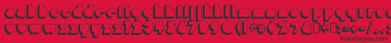 misirlou day Font – Black Fonts on Red Background