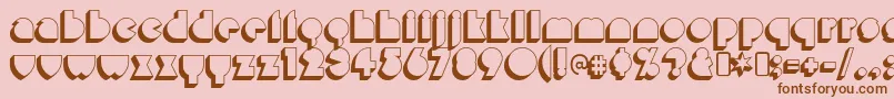 misirlou day Font – Brown Fonts on Pink Background