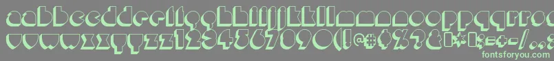misirlou day Font – Green Fonts on Gray Background