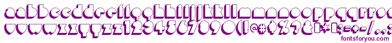 misirlou day Font – Purple Fonts on White Background