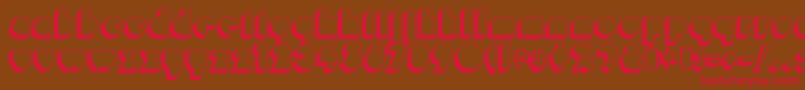 misirlou day Font – Red Fonts on Brown Background