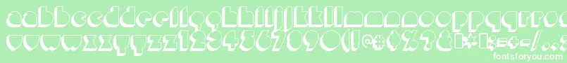 misirlou day Font – White Fonts on Green Background