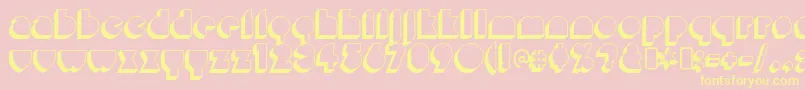 misirlou day Font – Yellow Fonts on Pink Background