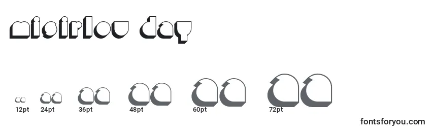 Misirlou day Font Sizes