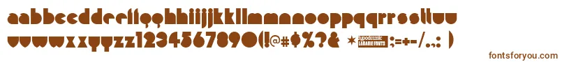 Шрифт misirlou – коричневые шрифты на белом фоне