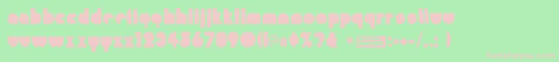 misirlou Font – Pink Fonts on Green Background