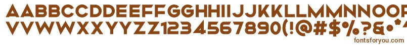 Шрифт Mismo Bold – коричневые шрифты на белом фоне