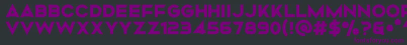 Mismo Bold Font – Purple Fonts on Black Background
