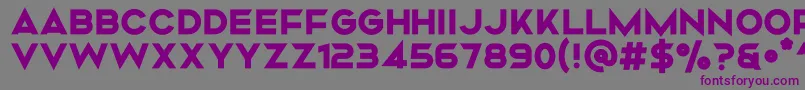 Шрифт Mismo Bold – фиолетовые шрифты на сером фоне