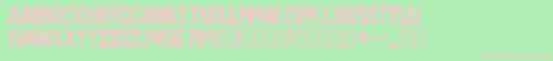 BeltwayProphecyIrregular Font – Pink Fonts on Green Background