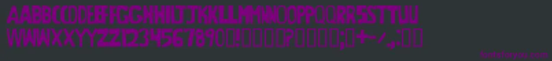 BeltwayProphecyIrregular Font – Purple Fonts on Black Background